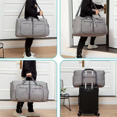 Foldable Duffel Bag With Shoes Compartment