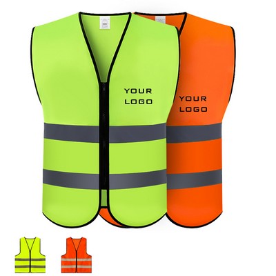 Zipper Reflective Vest