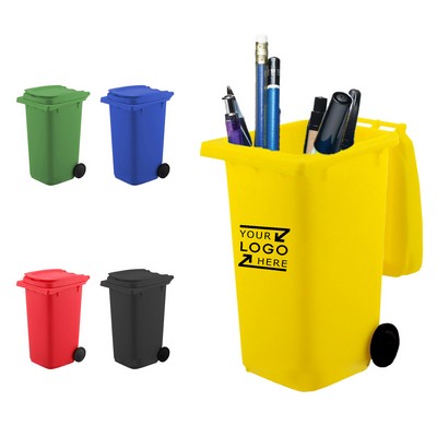 Mini Garbage Trash Can Pencil Holder