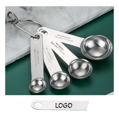 4 Pieces Stainless Steel Measuring Spoon