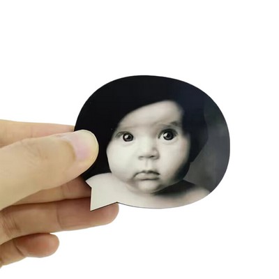 Speech Bubble Shaped Sublimation MDF Fridge Magnet