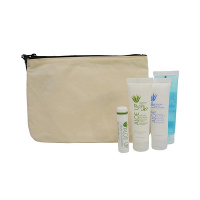 Aloe Up Cotton Canvas Bag w/White Collection Sunblock