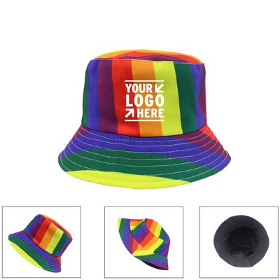 Rainbow Pride LGBTQ Bucket Beach Hat