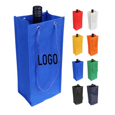 Single Bottle Non-woven Wine Tote