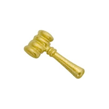 Gavel Cast Stock Jewelry Pin