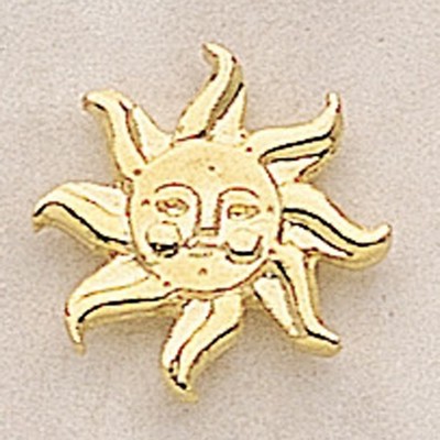 Sun with face Marken Design Cast Lapel Pin (Up to 3/4")