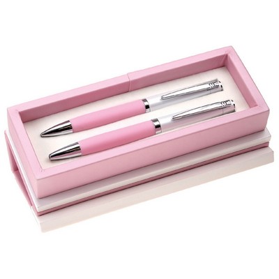 Pastel Pink Ball Pen and Pencil Set