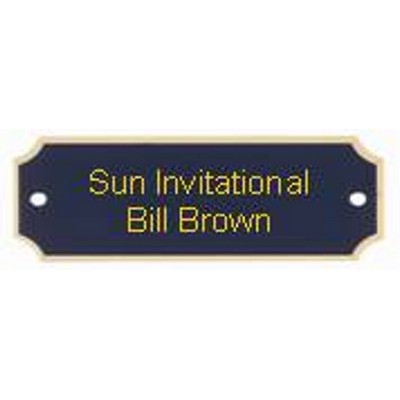 Laser Engraved Die Cut Plaque & Trophy Plate (2-1/2"x1")