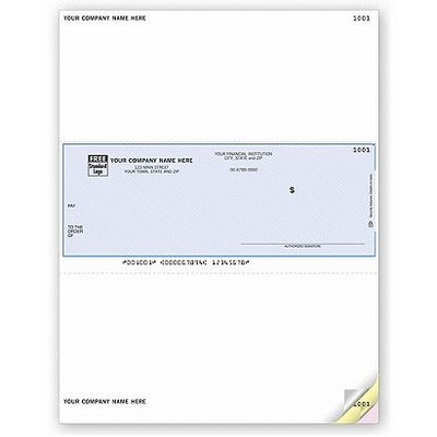 Laser Unlined OCR Multipurpose Check (2 Part)