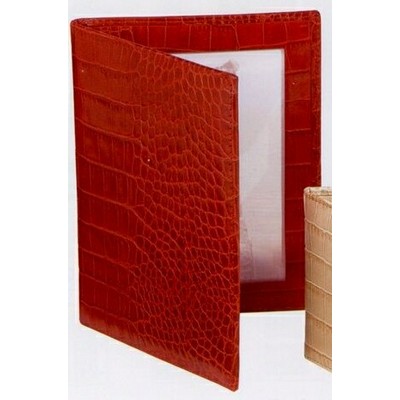 Leather Portrait Bi Fold Frame