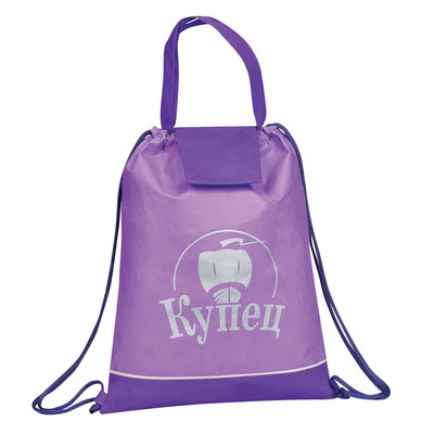 Polypropylene Two Way Drawstring Tote Bag