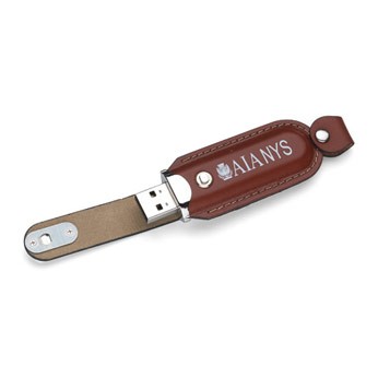 Rugged USB Flash Drive w/Key Chain (128 MB)