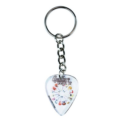 Guitar Pick / Plectrum - Standard Size Pick on Key Chain