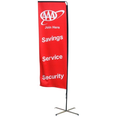 10' Single Sided Flag Banner (Full Color Dye Sublimation)