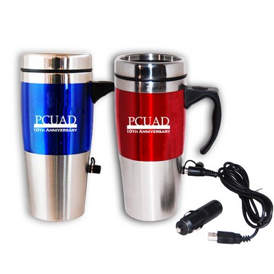 16 Oz. Heated Travel Mug