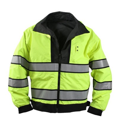 Reversible Hi-Visibility Forced Entry Yellow/ Black Uniform Jacket (3XL)