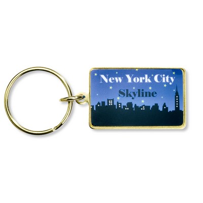 Rectangle Digital Emblem Key Tag