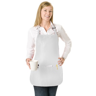 Adjustable Neck Mid-Length 3 Pouch Pocket Apron