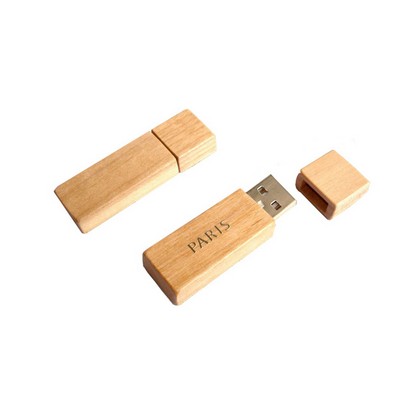 Wooden High Speed USB 2.0 Flash Drive (1GB)