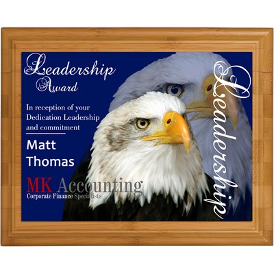 Regent Bamboo Wood Award Plaque 7"x9"