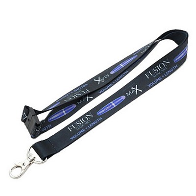 Eco PET Lanyard with dye sublimation imprint - 1 inch