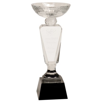 Clear Crystal Cup w/ Black Pedestal Base