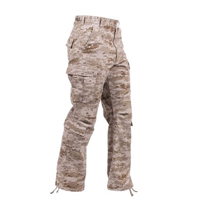 Desert Digital Camouflage Vintage Paratrooper Military Fatigue Pants (S to XL)