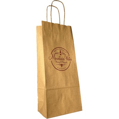 Recycled Natural Kraft Paper Shopping Bag (5 ¼"x 3 ½"x 13")