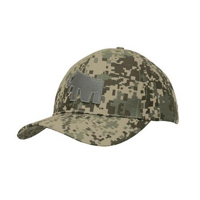 Ripstop Digital Camouflage Military Cap w/Velcro Closure (Embroidered)