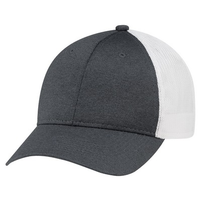 Polyester Heather & Soft Nylon Mesh Cap