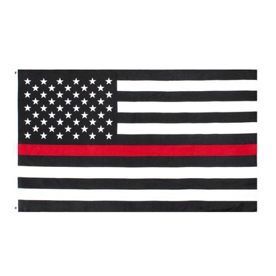 3'x5' Thin Red Line Flag