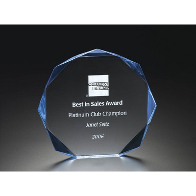 5" Diamond-Cut Octagon Award