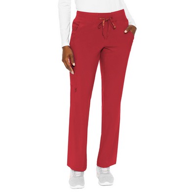 Med Couture Activate Women's Yoga Scrub Pants w/1 Cargo Scrub Pocket