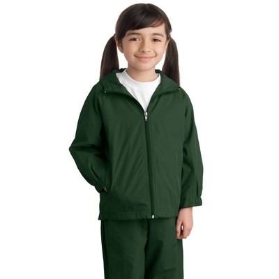 Sport Tek® Youth Hooded Raglan Jacket