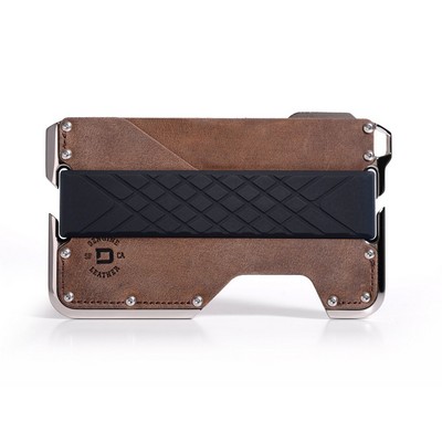 Dango Products DO2 Dapper™ Wallet Nickel, Raw Hide Brown