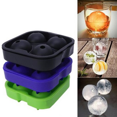 4 Silicone Ice Ball Mold