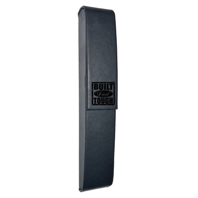 Black Pleather Single Pen Box w/Magnetic Closure