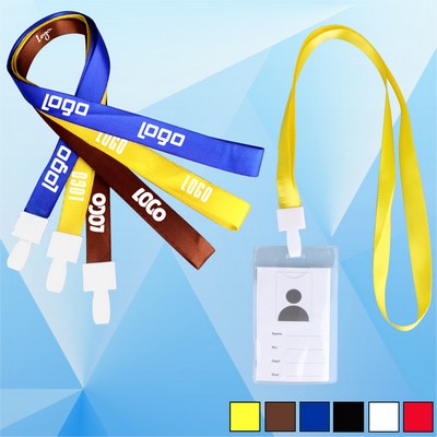 No-Twist Hook Lanyard w/ Card Sleeve