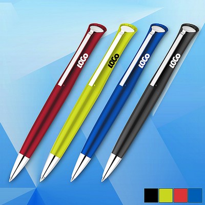 Twist Action Ballpoint Pen w/ Metal Clip