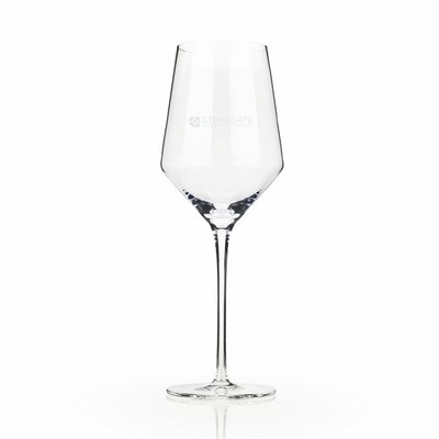 Angled Crystal Chardonnay Glasses by Viski®