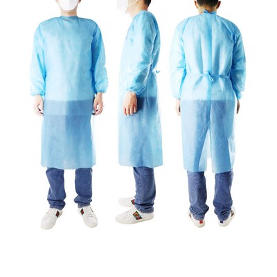 Stock 25gsm Disposable Isolation Gown