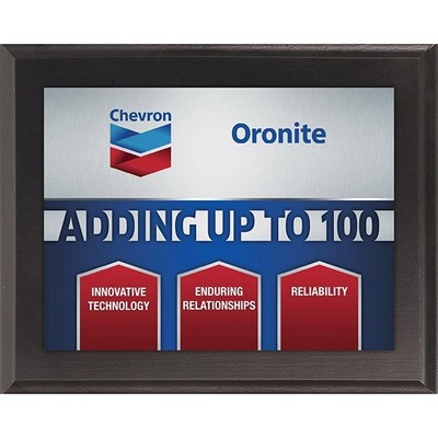 12" x 15" Sublimated Value Plaque - Black Panel