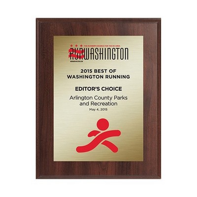 5" x 7" Sublimated Value Plaque - Cherry