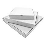 Plain Corrugated White Pizza Box (20"x20"x2")