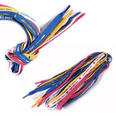 3/8" Printed Tubular Shoe Laces