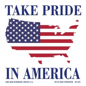 Take Pride in America Labels - 4" x 4"