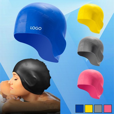 Silicone Swim Cap-Ear Cover Style