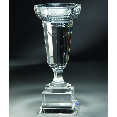 Optical Crystal Trophy Cup Series Award, Medium (3-1/2"x 10-1/4"H)