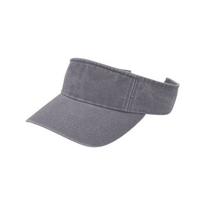 Washed Pigment Dyed Cotton Twill Visor