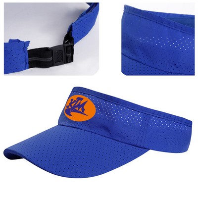 Quick Dry Lightweight Sporty Sun Visors w/ Plastic Buckle